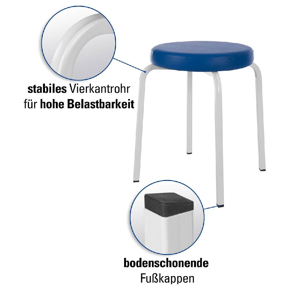 Sport Tec Gymnastikhocker Exklusiv mit Komfort-Polster, ø 38 cm, Sitzhöhe 45 cm Bis zu 65% Rabatt