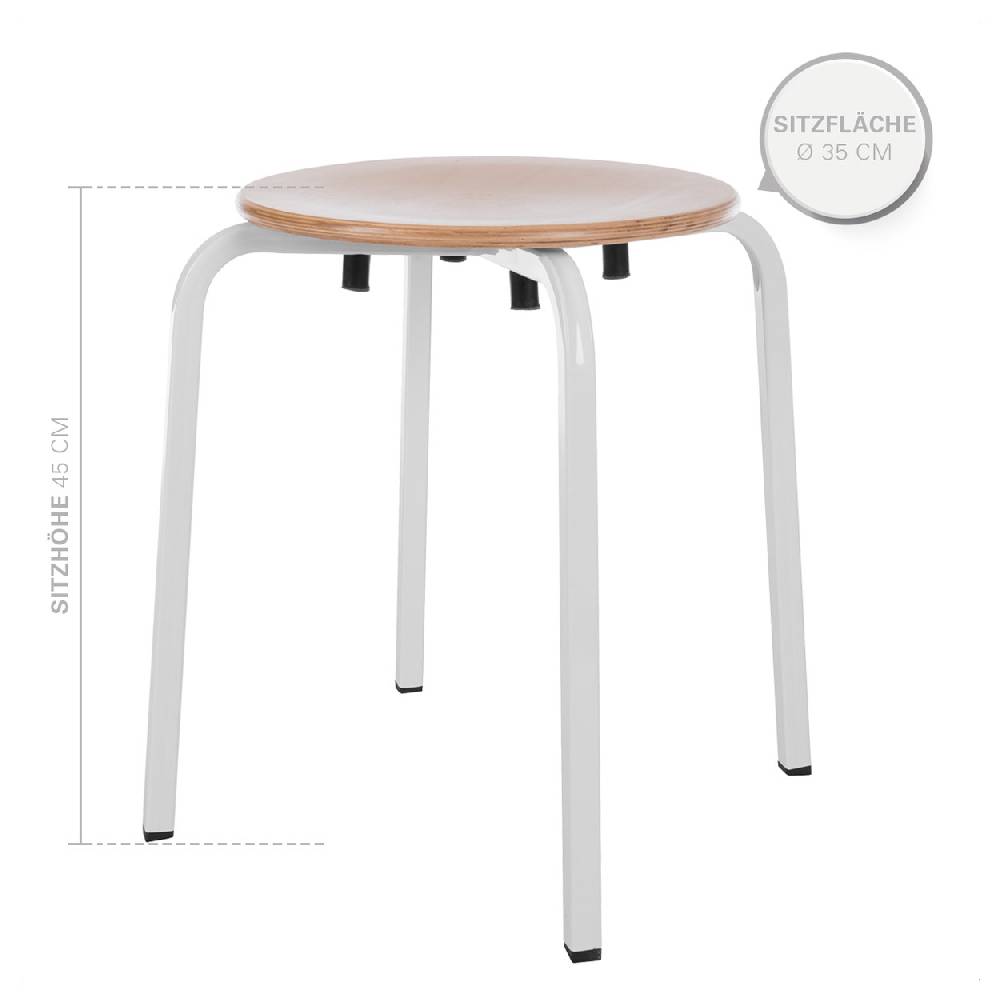 Sport Tec Gymnastikhocker Exklusiv mit Holzsitzfläche, ø 35 cm, Sitzhöhe 45 cm Nur für heute