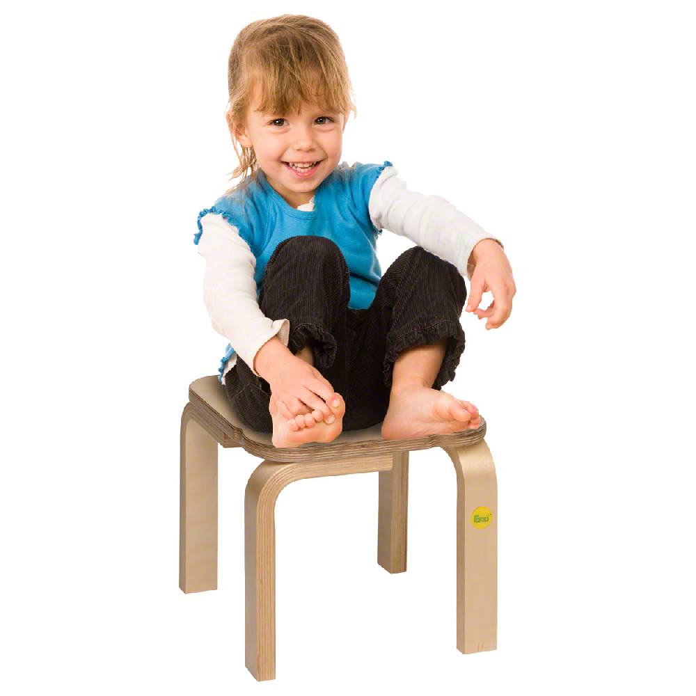 Sport Tec Erzi Hocker 25 aus Formholz, 27x27 cm, Sitzhöhe 25 cm Sonderangebot der Fabrik