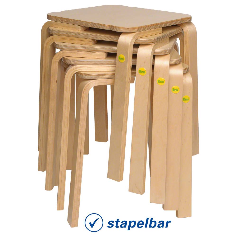Sport Tec Erzi Hocker 25 aus Formholz, 27x27 cm, Sitzhöhe 25 cm Sonderangebot der Fabrik