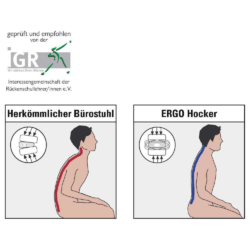 Sport Tec Ergo Pendelhocker Standard, Ø 30 cm, blau Online