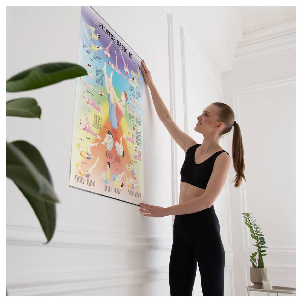 Sport Tec Lehrtafel "Pilates Basic 10", LxB 100x70 cm Exklusivangebot