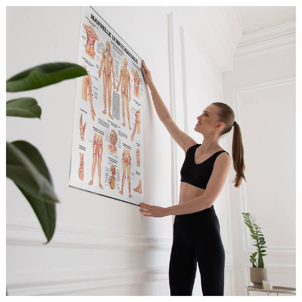 Sport Tec Lehrtafel "Manuelle Lymphdrainage", LxB 100x70 cm Osterangebot