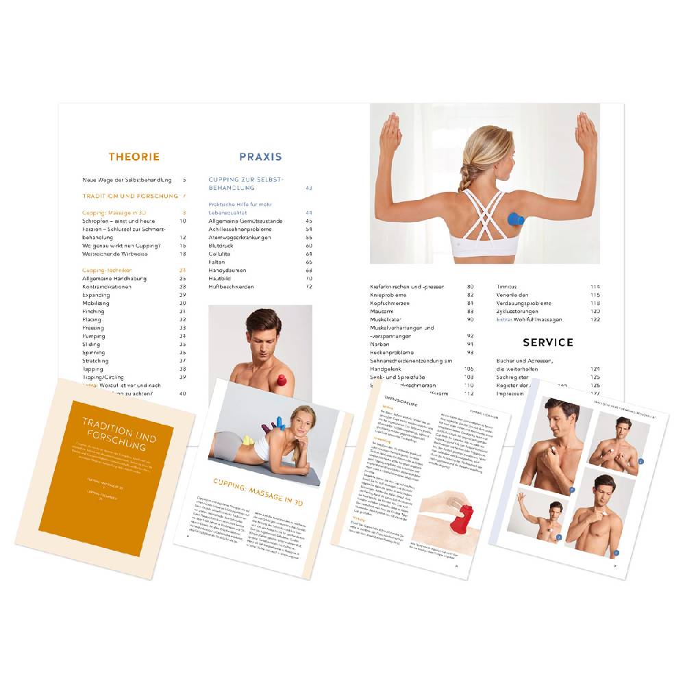 Sport Tec Buch "Cupping - Die neue Methode zum Lösen der Faszien" 128 Seiten Schlussverkauf