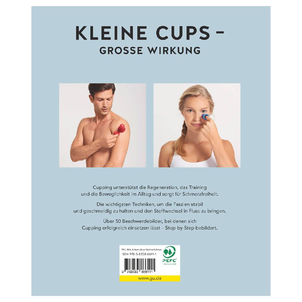 Sport Tec Buch "Cupping - Die neue Methode zum Lösen der Faszien" 128 Seiten Schlussverkauf