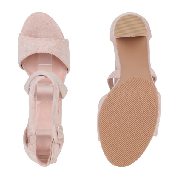 Stiefelparadies Damen High Heels in Rosa Super Rabatt
