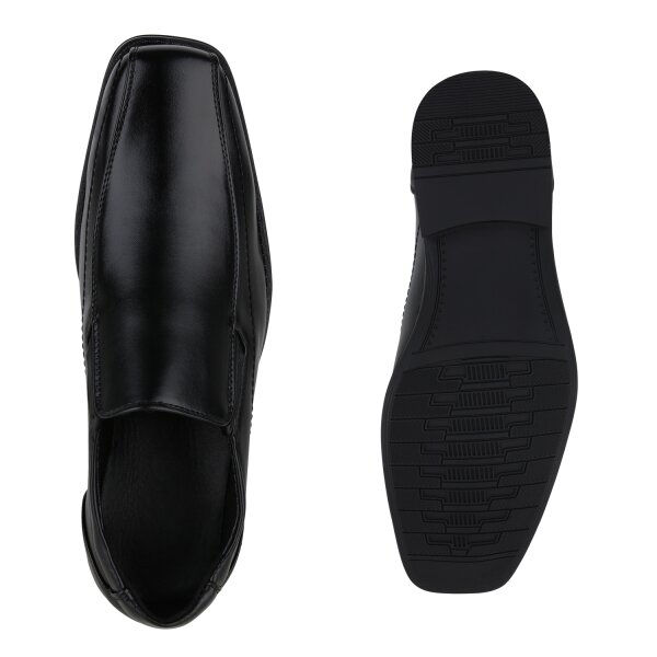 Stiefelparadies Herren Klassische Slippers in Schwarz Muttertagsangebot