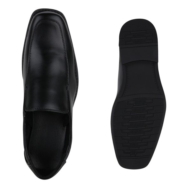 Stiefelparadies Herren Klassische Slippers in Schwarz Vatertagsangebot