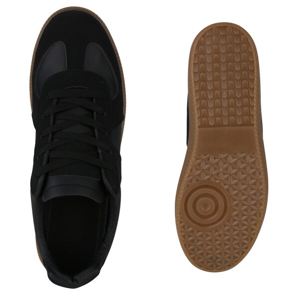 Stiefelparadies Herren Sneaker Low in Schwarz Bis zu 65% Rabatt
