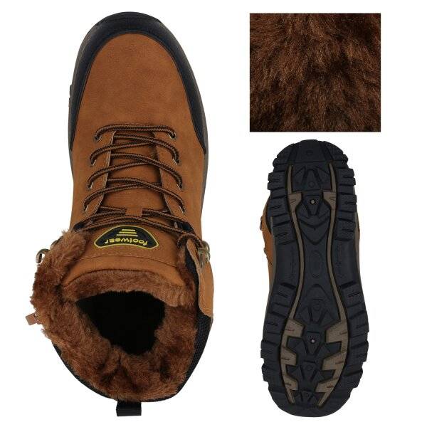 Stiefelparadies Herren Outdoor Schuhe in Hellbraun Sonderangebot der Fabrik