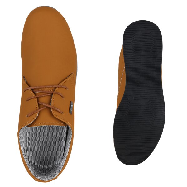 Stiefelparadies Herren Klassische Halbschuhe in Hellbraun zollfrei