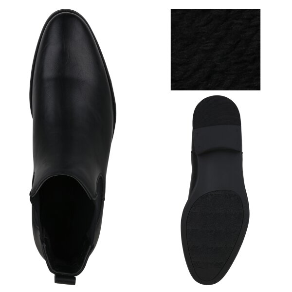 Stiefelparadies Herren Chelsea Boots in Schwarz Flash Sale