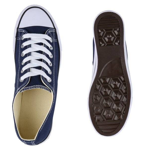 Stiefelparadies Herren Sneaker low in Dunkelblau Jubiläumsangebot
