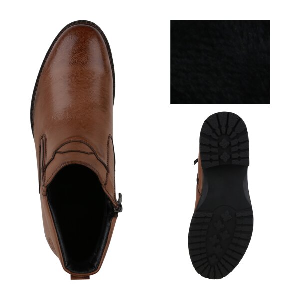 Stiefelparadies Herren Klassische Halbschuhe in Hellbraun Online Outlet
