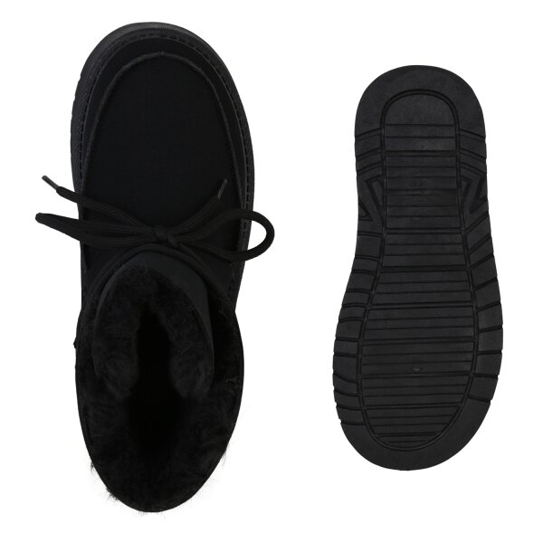 Stiefelparadies Damen Winter Boots in Schwarz Tiefpreis