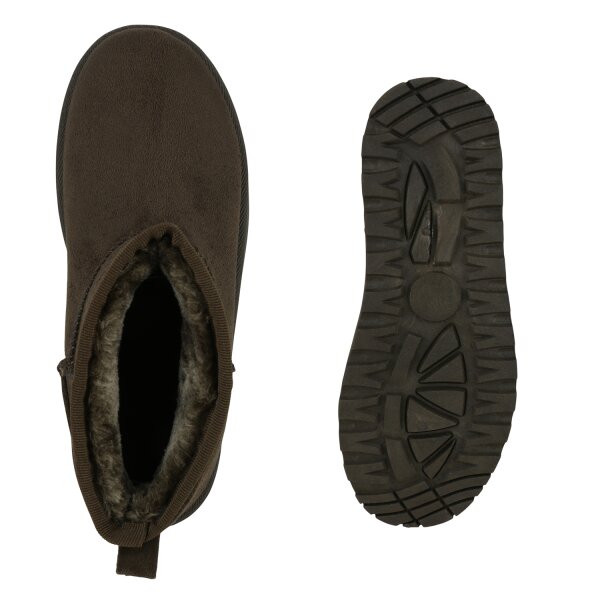 Stiefelparadies Damen Winter Boots in Olivgrün Outlet
