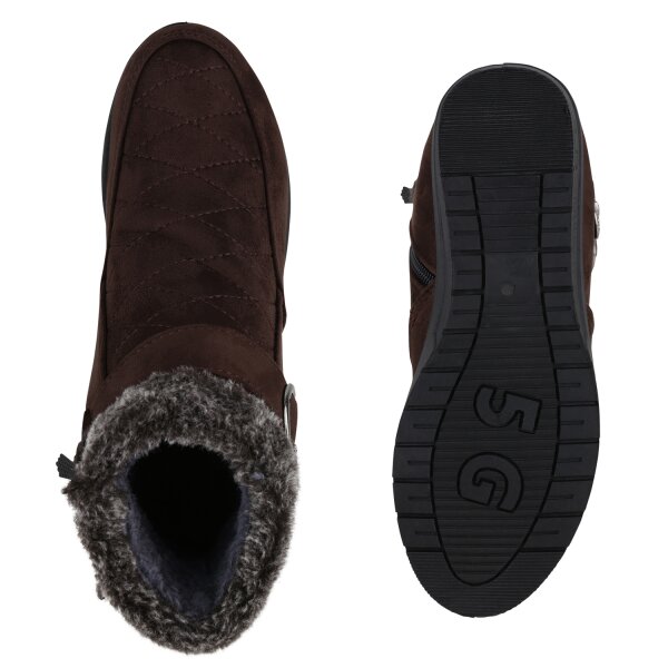 Stiefelparadies Damen Winter Boots in Braun Online Shopping