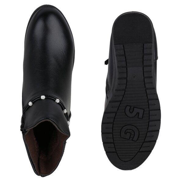 Stiefelparadies Damen Winter Boots in Schwarz Online Outlet