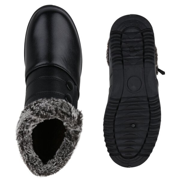 Stiefelparadies Damen Winter Boots in Schwarz Blitzangebot