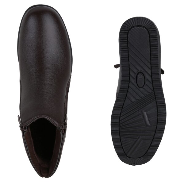 Stiefelparadies Damen Winter Boots in Braun Saisonale Angebote