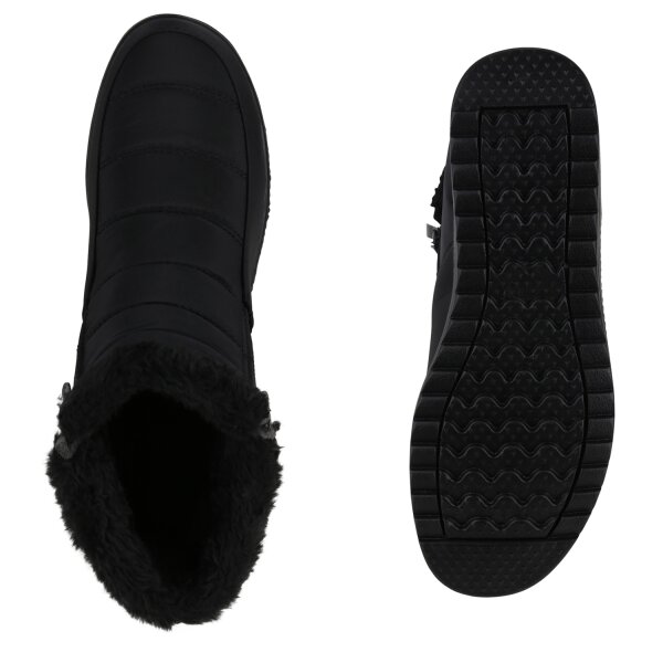 Stiefelparadies Damen Winter Boots in Schwarz Kauf eins, bekomm eins gratis