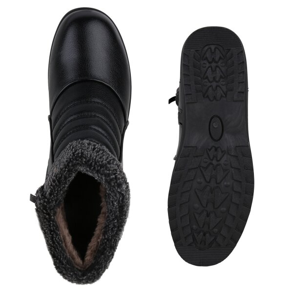 Stiefelparadies Damen Winter Boots in Schwarz Tägliche Deals