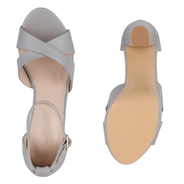 Stiefelparadies Damen High Heels in Grau Riesige Ersparnisse