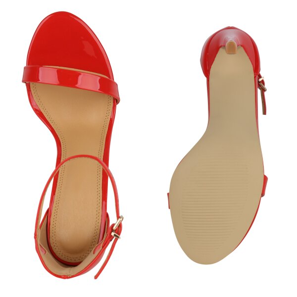 Stiefelparadies Damen High Heels in Rot Lack VIP-Rabatte