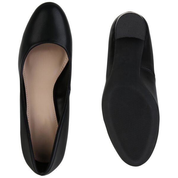 Stiefelparadies Damen Klassische Pumps in Schwarz Bis zu 55% Rabatt