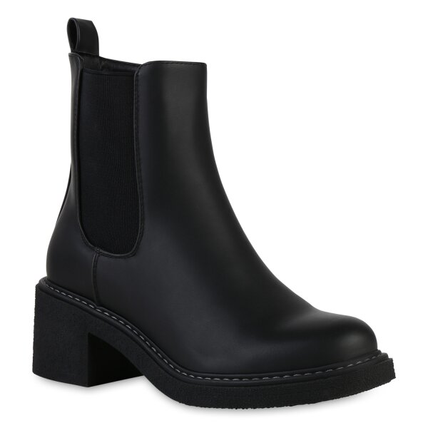 Stiefelparadies Damen Klassische Stiefeletten in Braun Blitzverkäufe