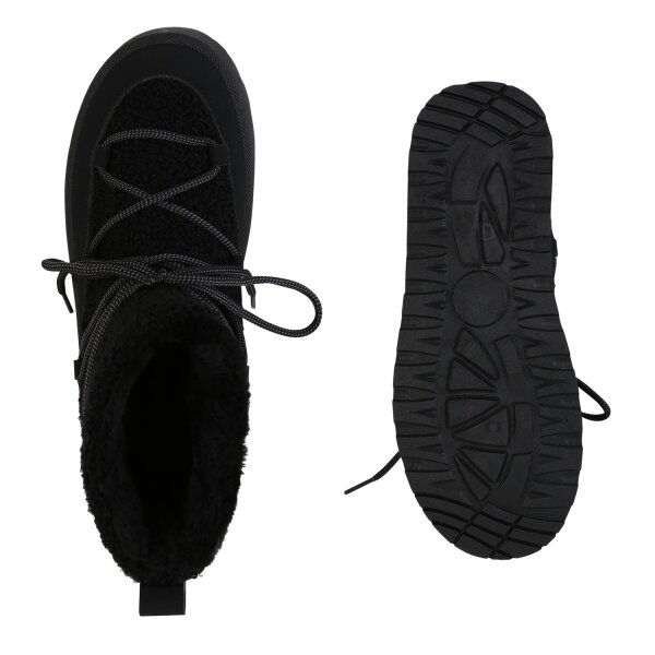 Stiefelparadies Damen Winter Boots in Schwarz Lagerräumung