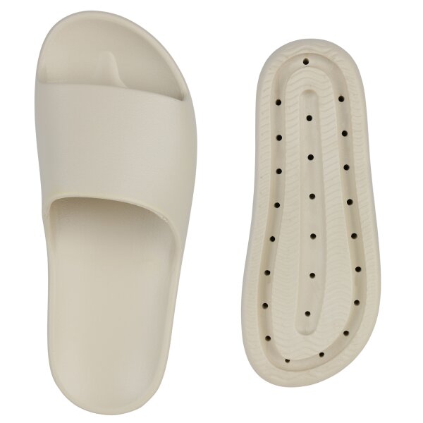 Stiefelparadies Damen Pantoletten in Beige Versandkostenfrei